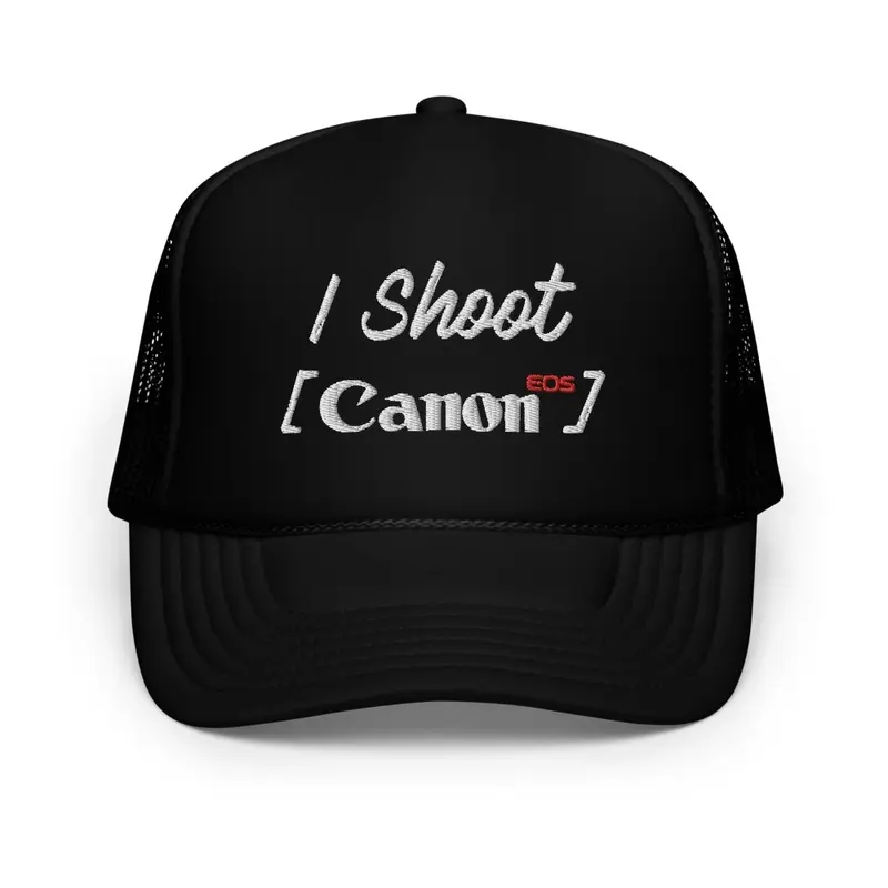 I Shoot Canon Foam Trucker Hat